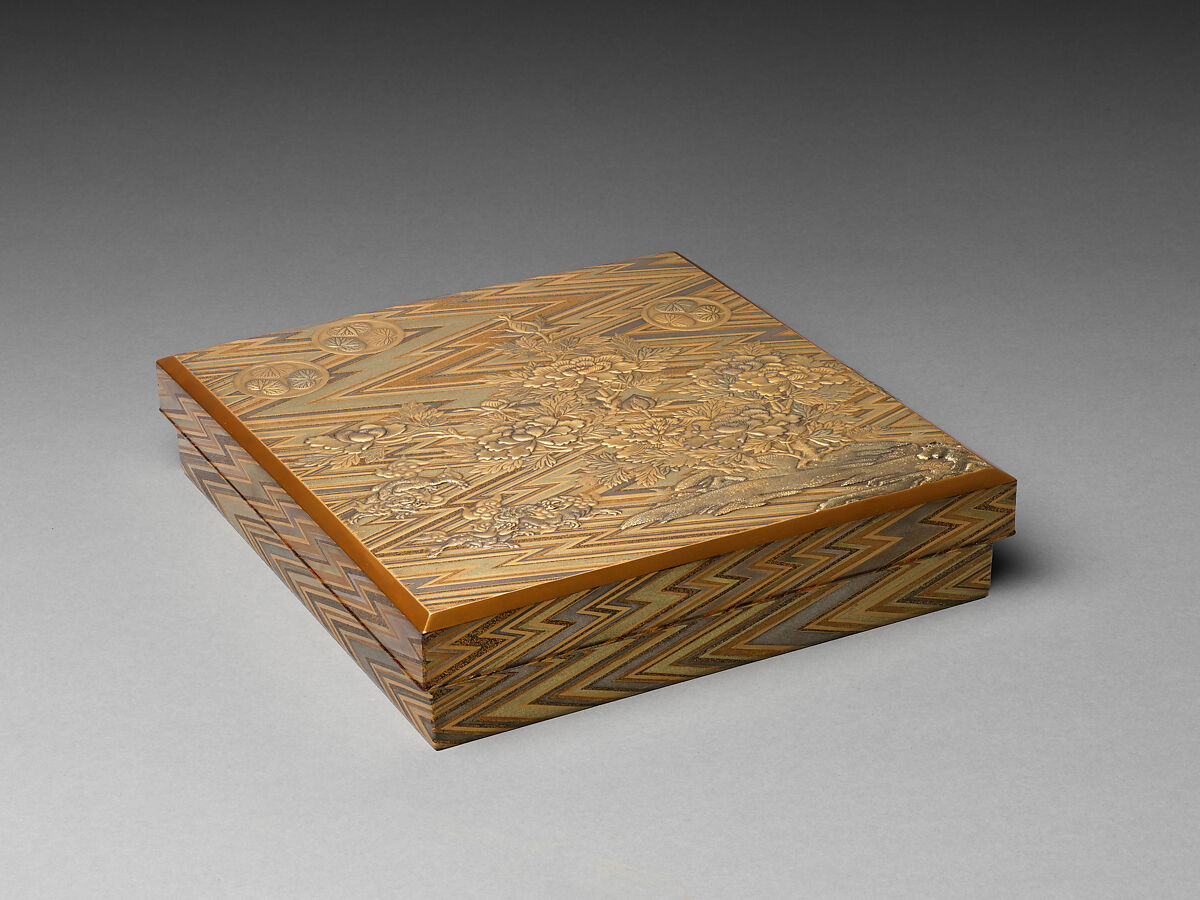 幸阿弥长重名下的胜姬婚礼砚箱闭合视角，1628年