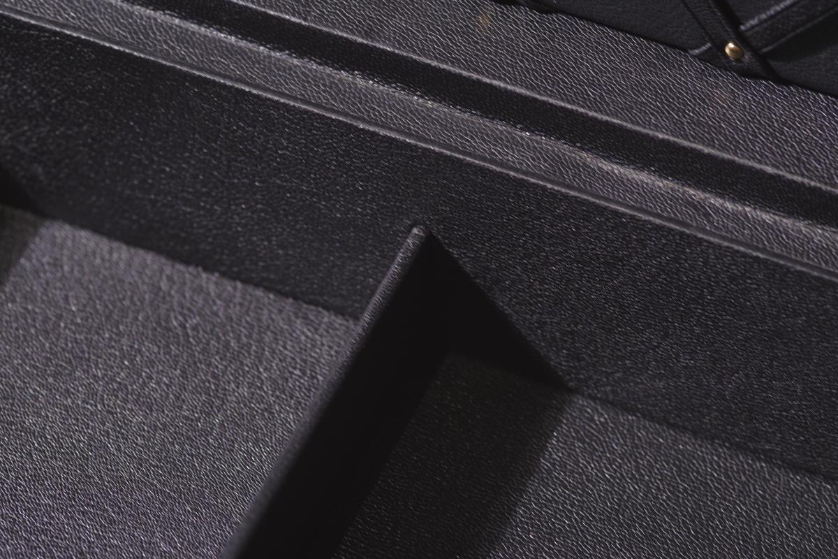 Black goatskin interior lining